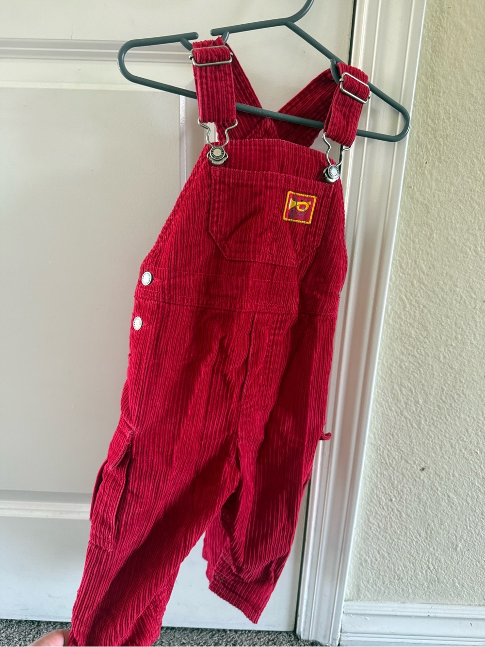 Vintage Gymboree gymsport  Red Corduroy Overalls